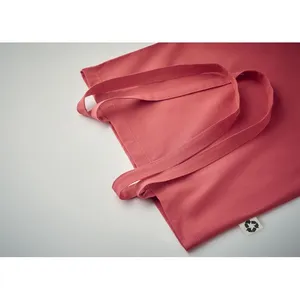 Bolsas de Mano Promocionales de Algodón Reciclado ZOCO, Mercancía Sostenible con Colores Vibrantes - Product Image 1