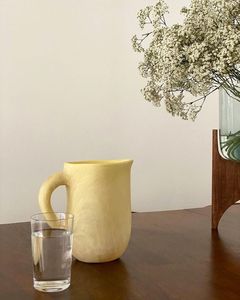 TEXTURE Pichet à eau en résine polyester design classique Texture en résine avec motif de tourbillon aqua abricot pour la cuisine Cadeaux de Noël - Product Image 6