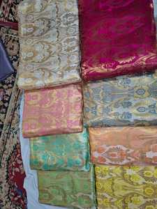 Wholesale Luxury High Density Nylon Jacquard Brocade Fabric Free Sample Satin Printed Satin <b>for</b> <b>Wedding</b> Dresses Knitted - Product Image 3