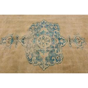 พรมขนาด 6.2x9.8 ฟุต, พรมตุรกีโบราณ, พรมขนสัตว์สีน้ำเงิน - Product Image 5