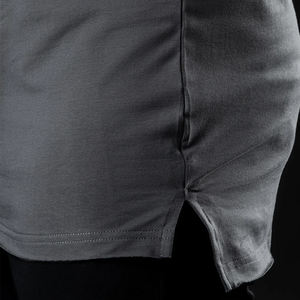 เสื้อยืดผ้าฝ้าย100% ของผู้ชายเสื้อผ้าลำลองออกแบบโลโก้สีทึบสำหรับฤดูร้อน - Product Image 4