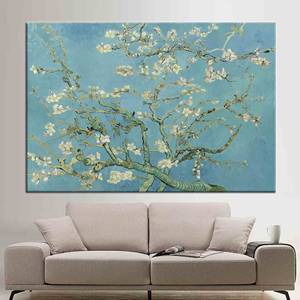 Toile imprimée : L'amande en fleurs de Vincent Van Gogh, 1P : encadrée - Product Image 1