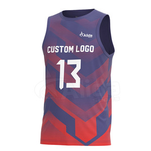 ฝึกสวมโรงงานเสื้อวอลเลย์บอลสีทึบทําเสื้อวอลเลย์บอลดีไซน์ใหม่ล่าสุดเพื่อขาย - Product Image 1