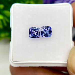 Vente en gros de 5mm de tanzanite bleue naturelle, loupe en forme de coussin, pierre précieuse Zoisite propre pour la fabrication de bijoux, pour artistes et designers - Product Image 4