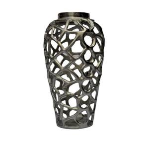 Florero martillado de Metal de diseño moderno de Venta caliente con acabado antiguo para sala de estar maceta decorativa Hogar y boda - Product Image 3