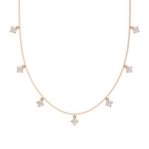 Collar de Diamantes y Esmeralda de Laboratorio de 2.80 CT, Impresionante Diseño Colgante para Bodas y Fiestas, y Colecciones de Joyería Fina de Alta Gama - Product Image 4