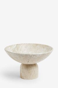 Bol de service en marbre blanc de qualité supérieure avec un design profond parfait pour servir de grands repas et des présentoirs de table décoratifs - Product Image 3