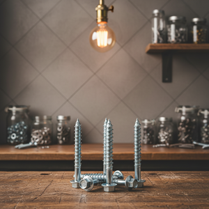 Tornillo de Cabeza Hexagonal Externa de Acero al Carbono de Alta Resistencia PDC Clase 4, Métrico y en Pulgadas, Punta Afilada, Rosca Gruesa para Madera, DIN HRC22-32 - Product Image 1