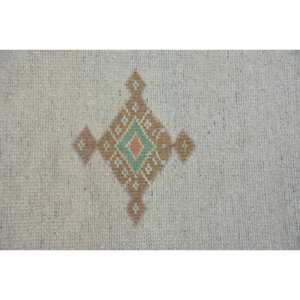 Alfombra étnica Vintage turca Beige verde 5,4X7,9 pies clásica área grande rectángulo patrón de retazos lana látex respaldo habitación alfombra - Product Image 5