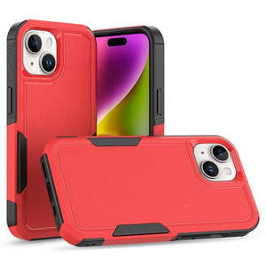 เคส iPhone 15 6.1 แบบไฮบริดสองชั้น สีแดง - Product Image 1