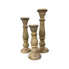 Bougeoir en bois moderne fabriqué à la main pour Noël Bougeoir minimaliste de style ferme de mariage rustique pour Noël - Product Image 5