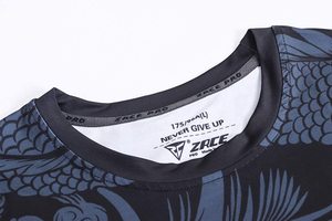 Vente en gros Chemise de compression vierge imprimée OEM Surf à manches longues MMA LOGO UV Protège-éruptions cutanées personnalisé pour hommes - Product Image 5