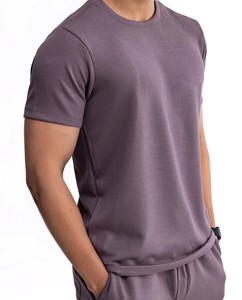 Nueva moda Casual personalizado hombres verano camiseta y conjunto corto 2 piezas polar transpirable poliéster/algodón - Product Image 3