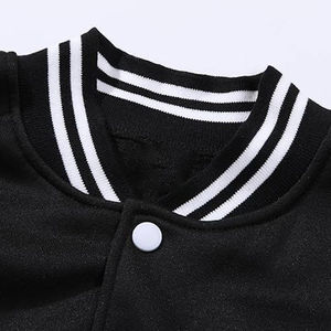 Dernière conception de vente en gros veste universitaire personnalisée de qualité supérieure pour femmes, col en V, bouton, broderie de baseball, imprimé, teint uni - Product Image 5