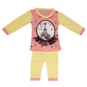Traje estampado para niñas recién nacidas - Melocotón - Product Image 1