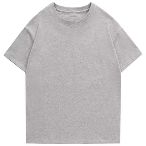 T-shirts en coton épais hip hop personnalisés pour hommes vente en gros de t-shirt surdimensionné imprimé uni de haute qualité pour homme - Product Image 6