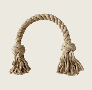 Jouet en corde de chanvre et coton naturel organique par Lucy and Bean - Product Image 1