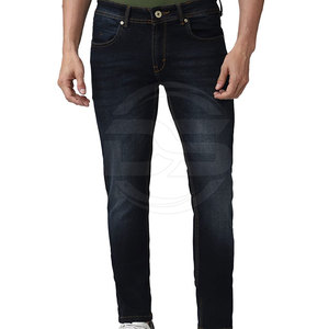 Custom Made <b>Men's</b> <b>High</b>-<b>Waist</b> Straight Casual Sport <b>Jeans</b> Pants Lightweight Canvas Fabric Unique Style Button Fly Custom Logo - Product Image 1