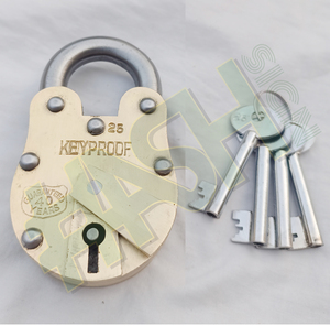 Antique Style Solid Brass Alcatraz Prison Padlocks Anti-Theft Manual Operation with 40 Years Warranty and 4 Master Keys - Product Image 6