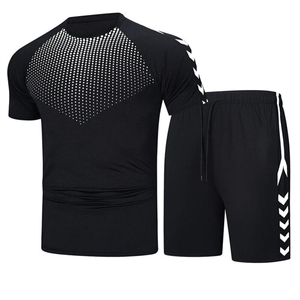 Ensemble T-shirt + short d'été pour hommes Ensemble de sport confortable et respirant pour hommes Mode de loisirs Chemise de sport à manches courtes - Product Image 2