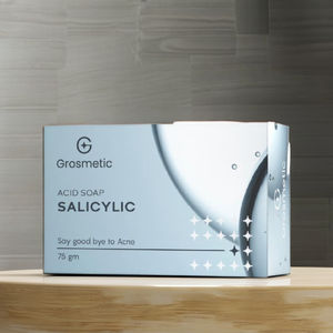 GROSMETIC 100% Organic Natural Salicylic Face <b>Soap</b> <b>Whitening</b> and Brightening Product - Product Image 5