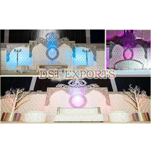 แผงหนังแต่งเป็นพู่สำหรับตกแต่งงานแต่งงานแผงหนังลายดอกไม้ขนาดใหญ่แผงฉากหลังเวทีใหม่การติดตั้งตกแต่งงานแต่งงานขายส่ง - Product Image 6