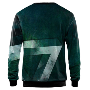 Sweat-shirt polaire sublimé de qualité supérieure pour hommes, 100 % polyester, broderie vintage, respirant, imprimé, streetwear, pull-over urbain - Product Image 2