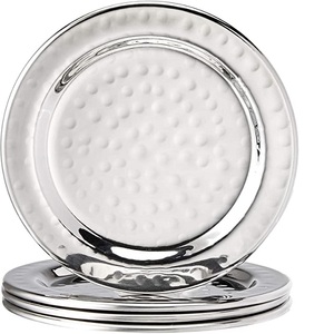 Stainless Steel Metal <b>Set</b> <b>of</b> <b>6</b> <b>Coaster</b> for Kitchen Tea Coffee Dining <b>Table</b> Top Decorative <b>Coaster</b> - Product Image 4