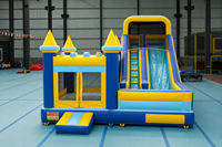 Château gonflable commercial en PVC écologique avec parcours d'obstacles à vendre