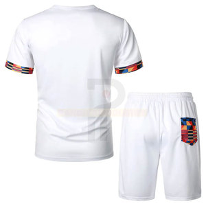 Conjunto de chándal para hombre, ropa de verano para hombre, conjunto de 2 piezas, camisa de manga corta y pantalones cortos, conjuntos masculinos para uso veraniego - Product Image 2