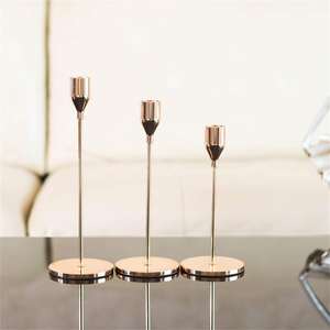 Soportes de velas elegantes para bodas elegantes Decoración del hogar e iluminación de mesa de fiesta festiva en diseños interiores elegantes Soportes de velas - Product Image 2