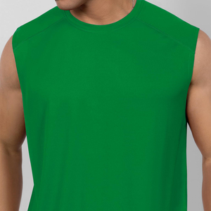 เสื้อกล้ามผู้ชายผ้าฝ้ายคุณภาพดี สไตล์สตรีท สีพื้น เรียบหรู - Product Image 4