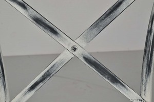 Chaise Macy en fer avec dessus en bois Design moderne portable pour chambre à coucher salon cuisine villa application d'atelier - Product Image 4