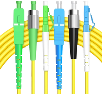 Câble de raccordement à fibre optique monomode GL SC/LC/FC/ST 0.9mm/2.0mm/3.0mm 1M Jumper pour les réseaux FTTH 5G Garantie de 10 ans