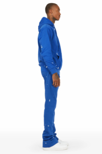 Top Zip-up Acid <b>Washed</b> 500 Gsm Men's Cotton <b>Tech</b> Fleece Streetwear Tracksuit Wholesale Custom Cheap Casual Tracksuit - Product Image 3