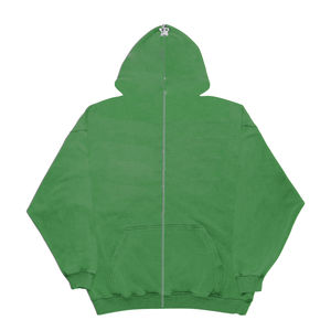 Sweat à capuche en coton personnalisé de haute qualité hommes sérigraphie sweats à capuche avec fermeture éclair complète 100% sweat à capuche en coton à vendre 2025 - Product Image 2