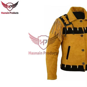 Wholesale Premium <b>Suede</b> Leather <b>Jacket</b> <b>for</b> <b>Men</b> High Quality Luxury Fashion <b>Jacket</b> Customizable Latest Design Pattern Decoration - Product Image 4