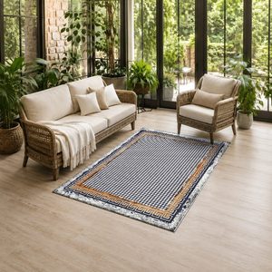 Tapis de salon en chenille gris argenté contemporain abstrait imprimé numériquement, lavable en machine, antidérapant, vente en gros RUGS DEPOT LXDP-1039 - Product Image 6