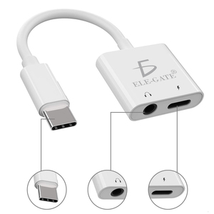 Adattatore 2-in-1 da USB-C a jack da 3,5 mm per cuffie, nuovo, da USB-C a USB per cellulari - Product Image 3