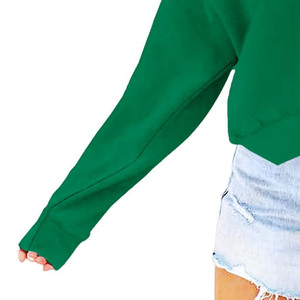 High Quality Heavyweight <b>Women's</b> Oversized Hoodie Luxury Custom Streetwear Drop Shoulder Boxy Cropped Design Printed Winter - Product Image 3