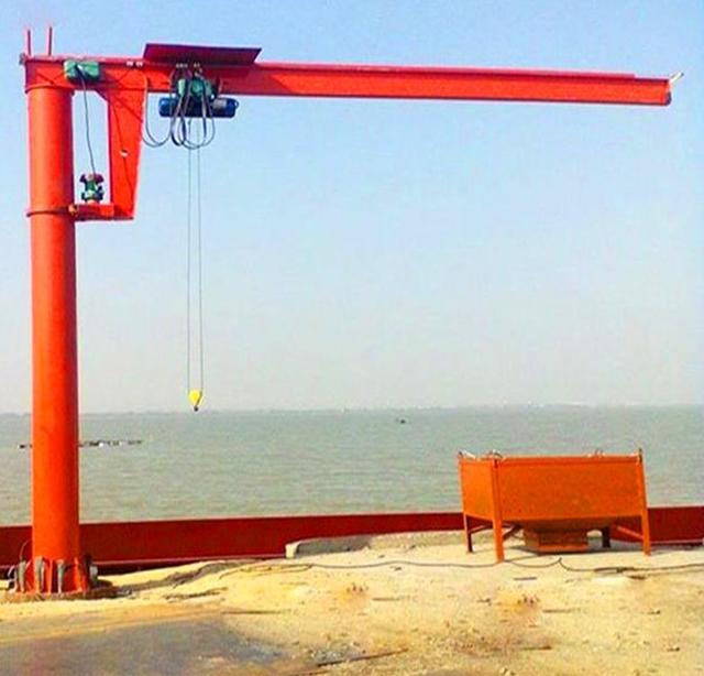 0.25t-20t Portable Floor Mounted Jib Crane for Industrial Workshop Lifting, 30m Height Heavy Duty Cantilever Jib Crane