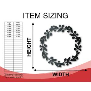 New iron <b>wreaths</b> use for home garden farm house bed room guest room and other decoration - Product Image 3