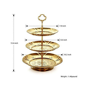 Top tendance 2025 meilleure qualité arrondi argent nouveau Design cupcake en acier inoxydable et support de gâteau aux fruits pour le dessert et les fêtes - Product Image 6