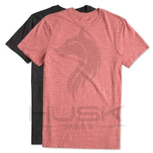 เสื้อยืดคอกลมแขนสั้นสำหรับผู้ชายเสื้อยืดผ้าเรยอน25% ผ้าฝ้าย25% โพลีเอสเตอร์50% มีโลโก้ - Product Image 1