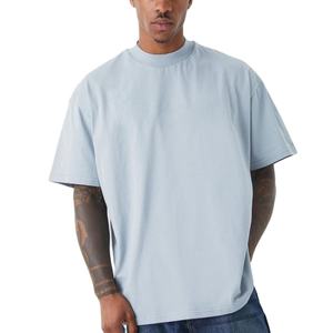 T-shirt Homme Personnalisé – Coton Streetwear Oversize Col Rond Côtelé Coupe Boxy Épaisse 300 g/m² – Nouveauté 2026 - Product Image 1