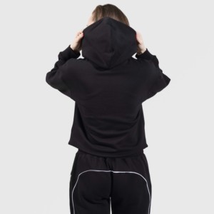 Sudadera con Capucha Negra Transpirable Raxe, Tejido de Punto - Product Image 2