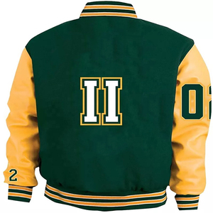 Chaqueta de béisbol de invierno para hombre, chaquetas universitarias de lana con logotipo personalizado, chaqueta de béisbol universitaria de diseño personalizado para hombre - Product Image 3