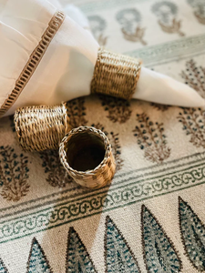 แหวนผ้าเช็ดปากทำจากหญ้าทะเลวัสดุเป็นมิตรต่อสิ่งแวดล้อมสำหรับตกแต่งบ้านและเครื่องใช้บนโต๊ะอาหารขายส่ง - Product Image 4