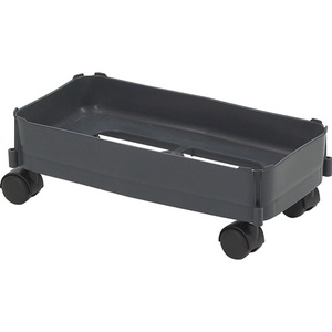 GRAF 60L Waste Collector Dark Grey Utility <b>Cart</b> with White Wheels Trolley - Product Image 1