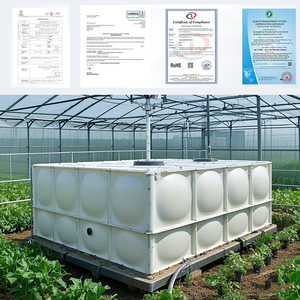 Réservoir d'eau en fibre de verre, réservoir d'eau agricole fiable, réservoir de stockage d'eau pour la conservation de l'eau, réservoir d'eau domestique - Product Image 2